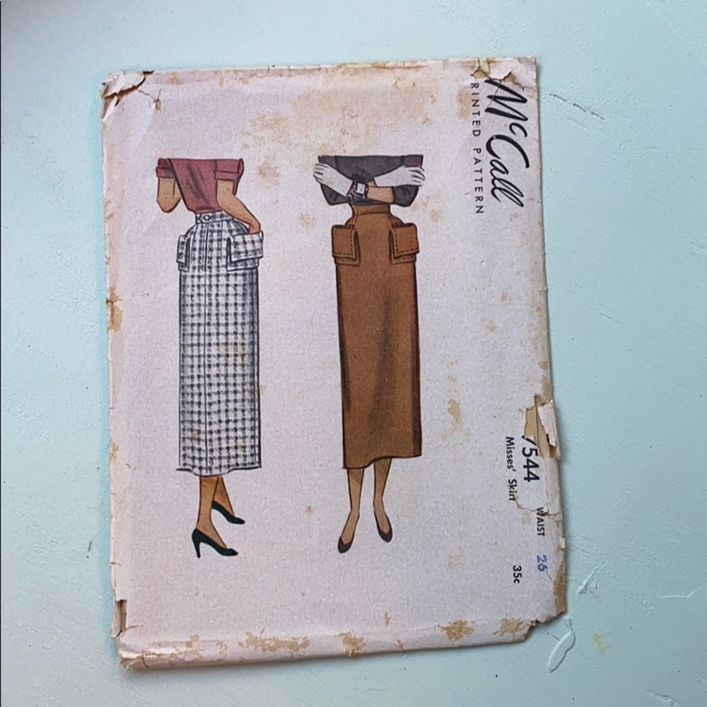Vintage McCall 7544 Sewing Pattern